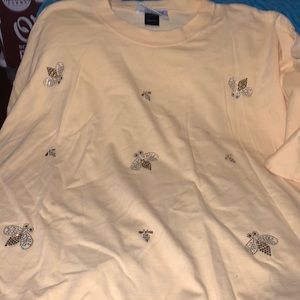 Adorable bumblebee christine Alexander top vintage 90s